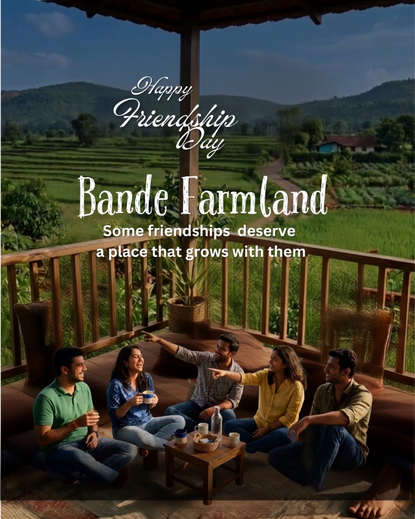Friends enjoying Bande Farmland together